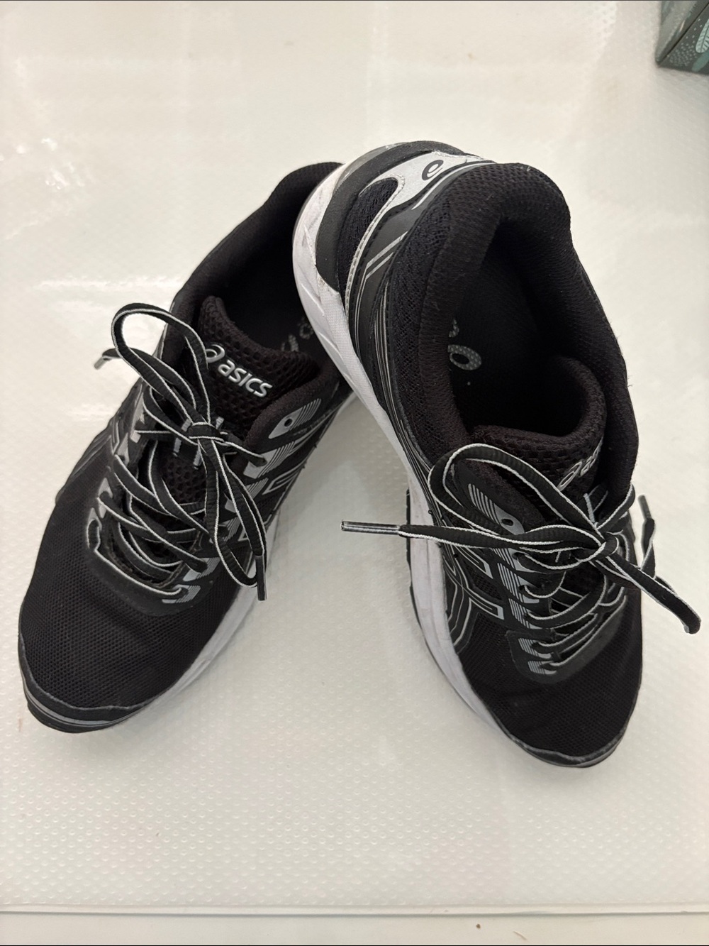 ASICS Men’s Black and White Athletic Running Shoes
